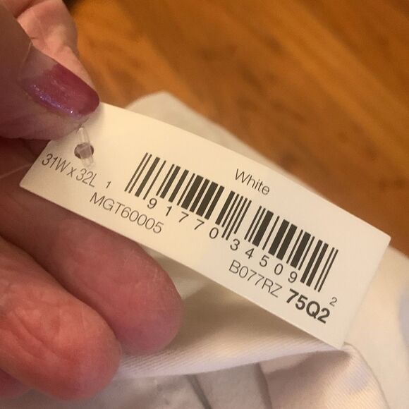 Goodthreads 32/36 straight leg white/very light cream chino pants - Picture 6 of 11